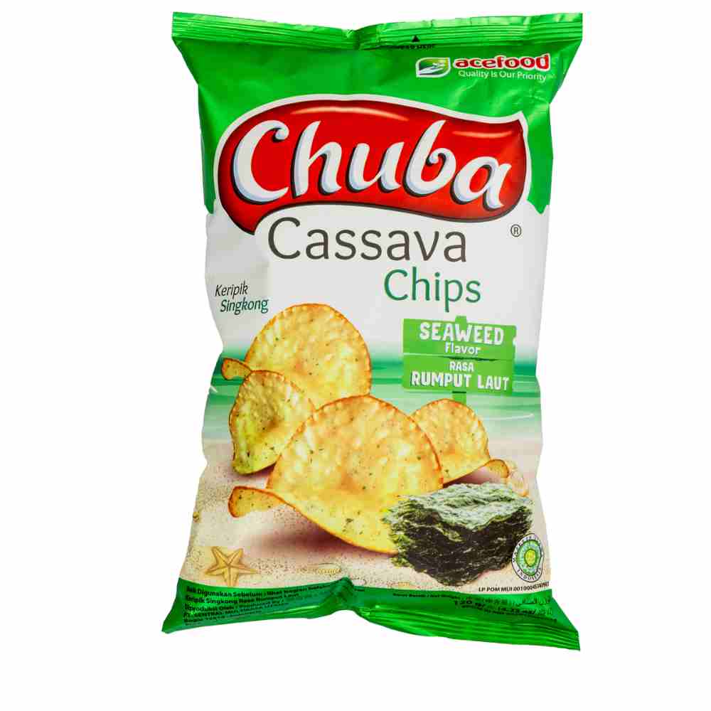 Chuba Cassava Chips Seaweed (16 x 120g)
