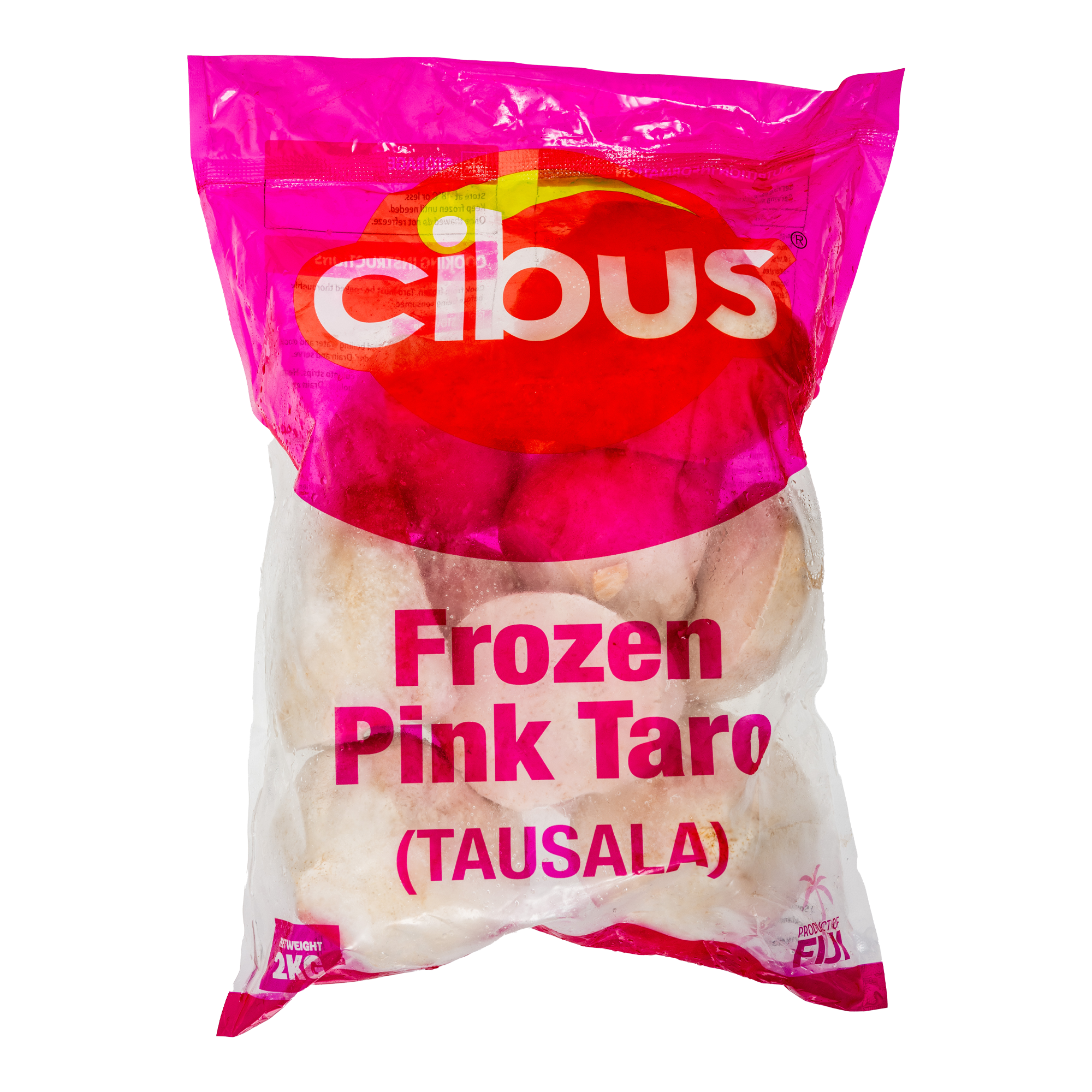 Cibus Frozen Pink Taro from Fiji 20KG (10 x 2kg)
