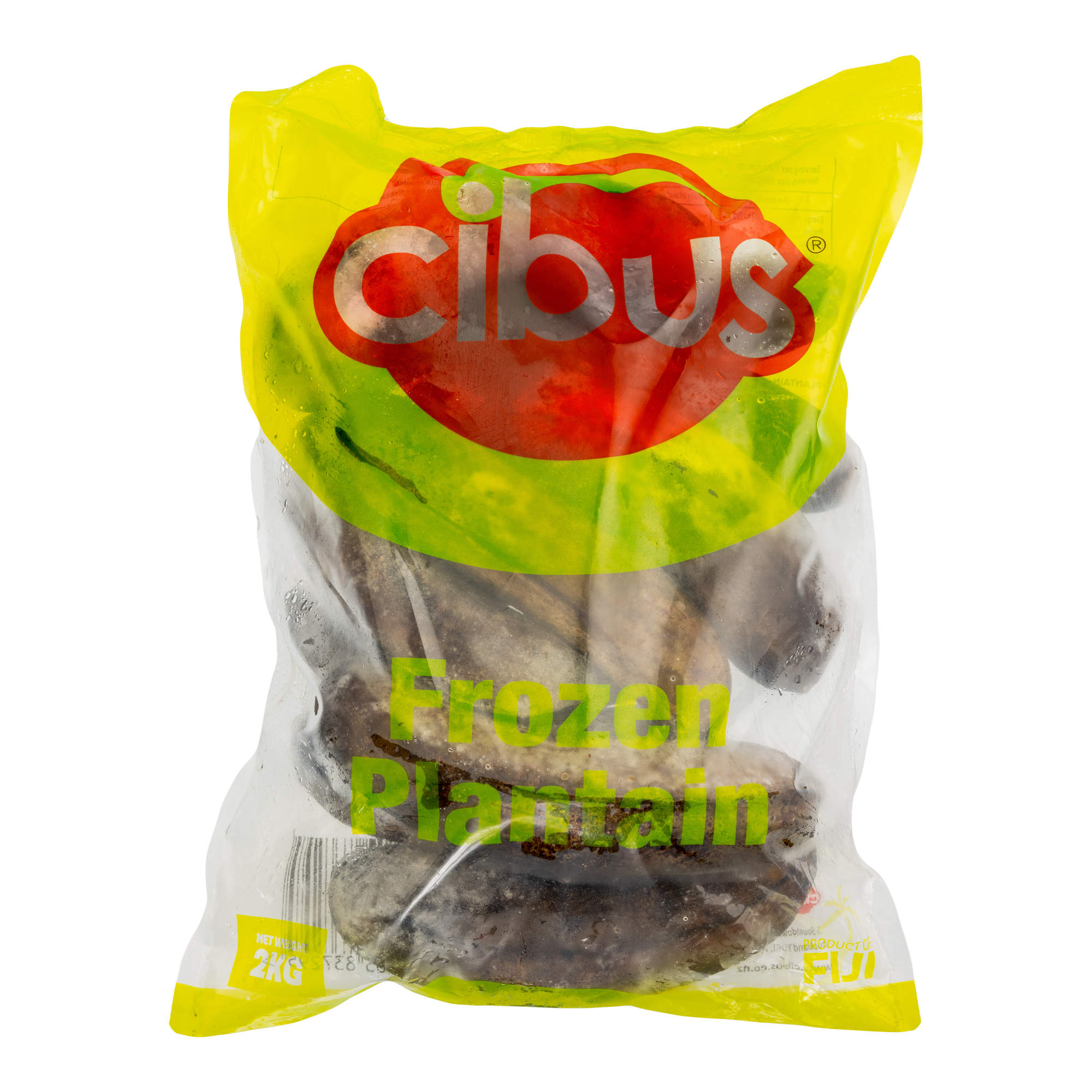 Cibus Frozen Plantain from Fiji 20KG (10 x 2kg)