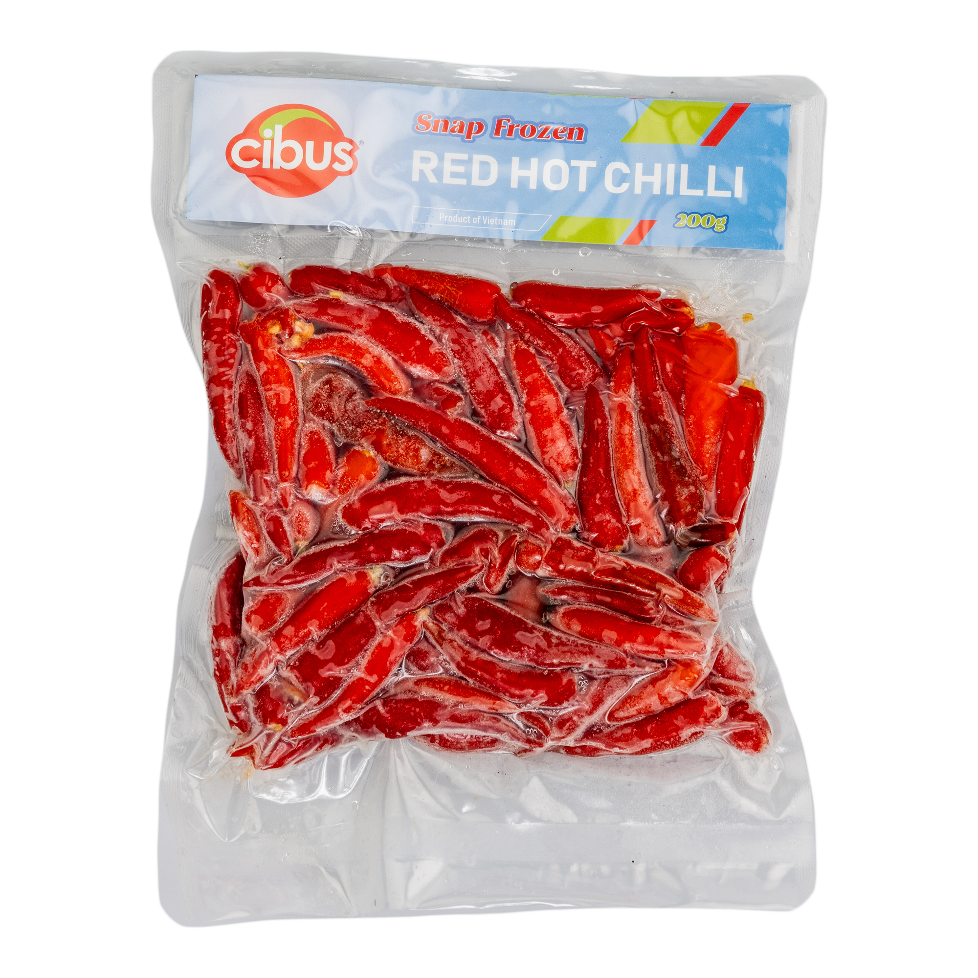Cibus Snap Frozen Red Hot Chilli (200g x 50 packs)