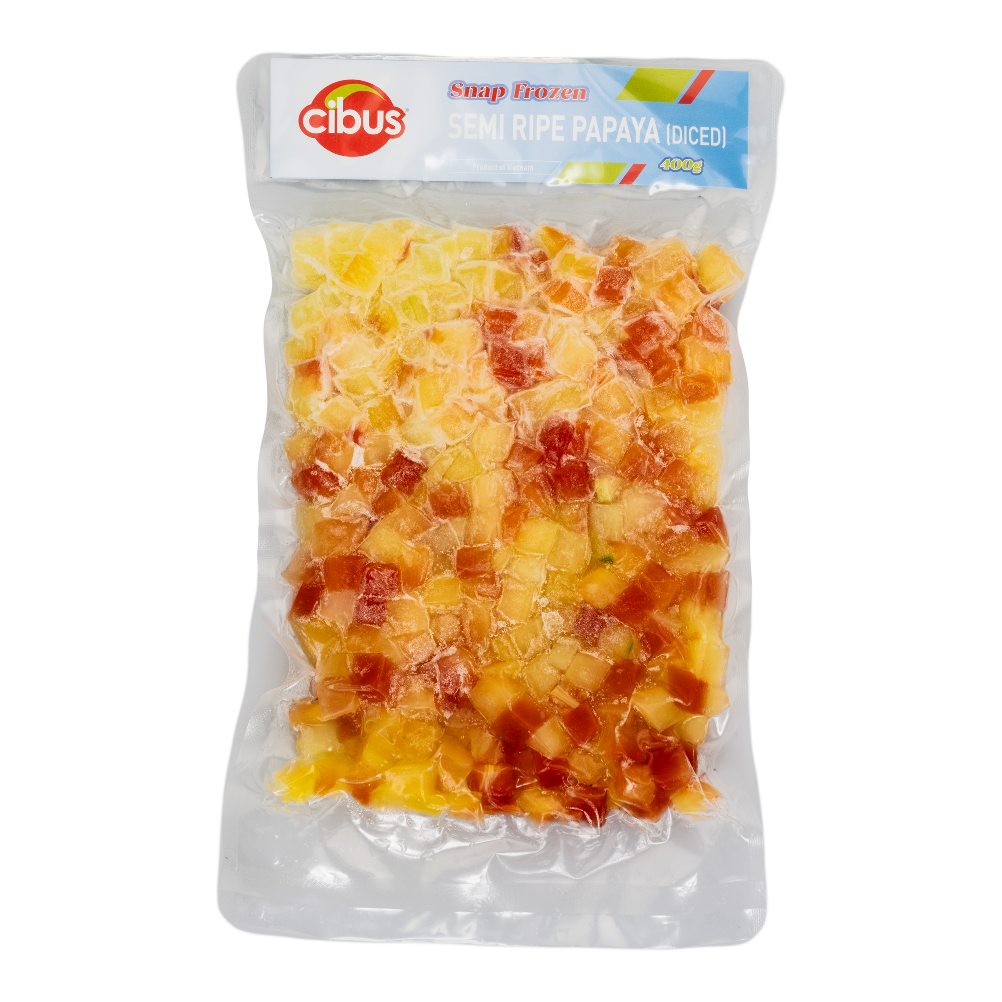 Cibus Snap Frozen Semi Ripe Papaya (400g x 25 packs) – Lūkbo