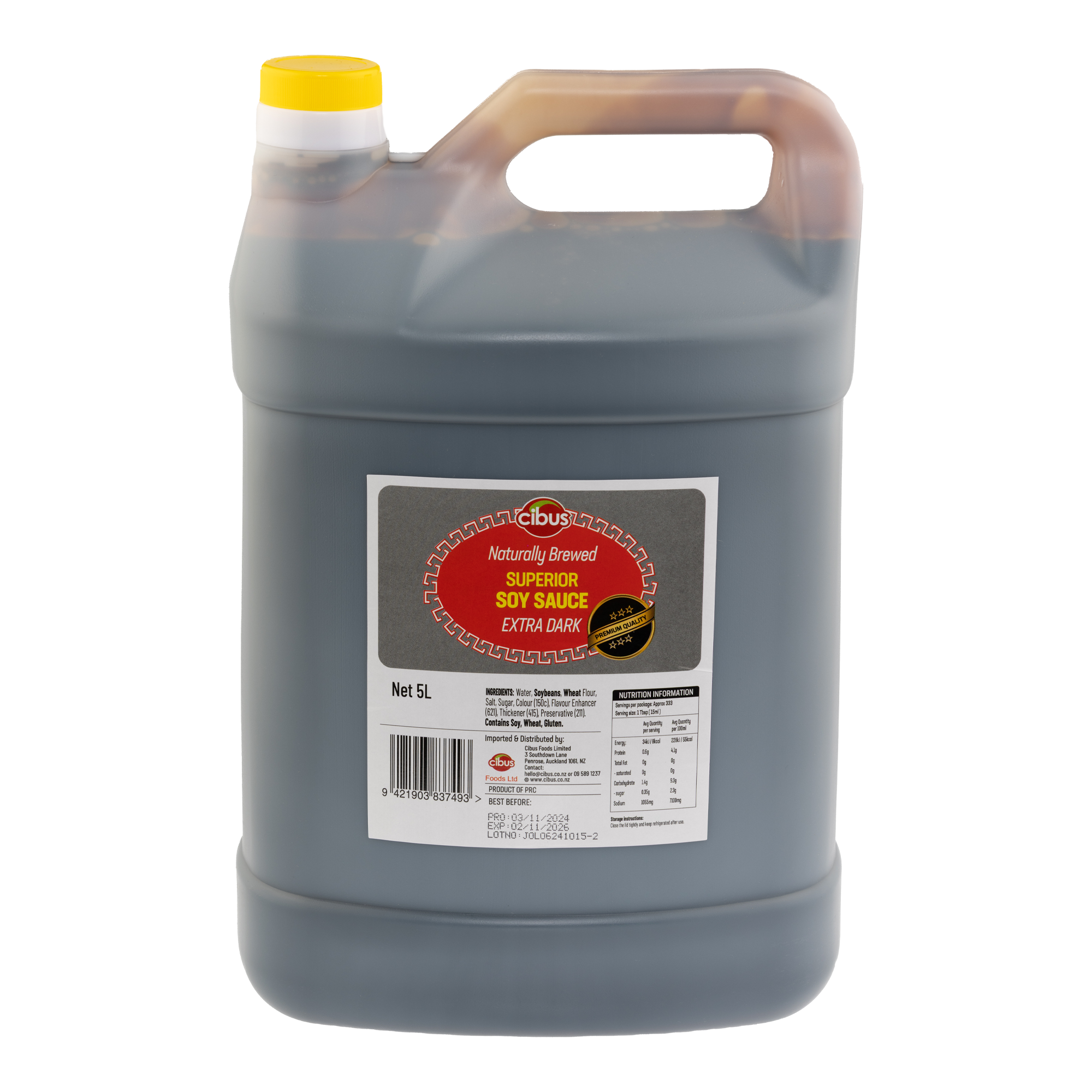 Cibus Superior Dark Soy Sauce (4 x 5L)
