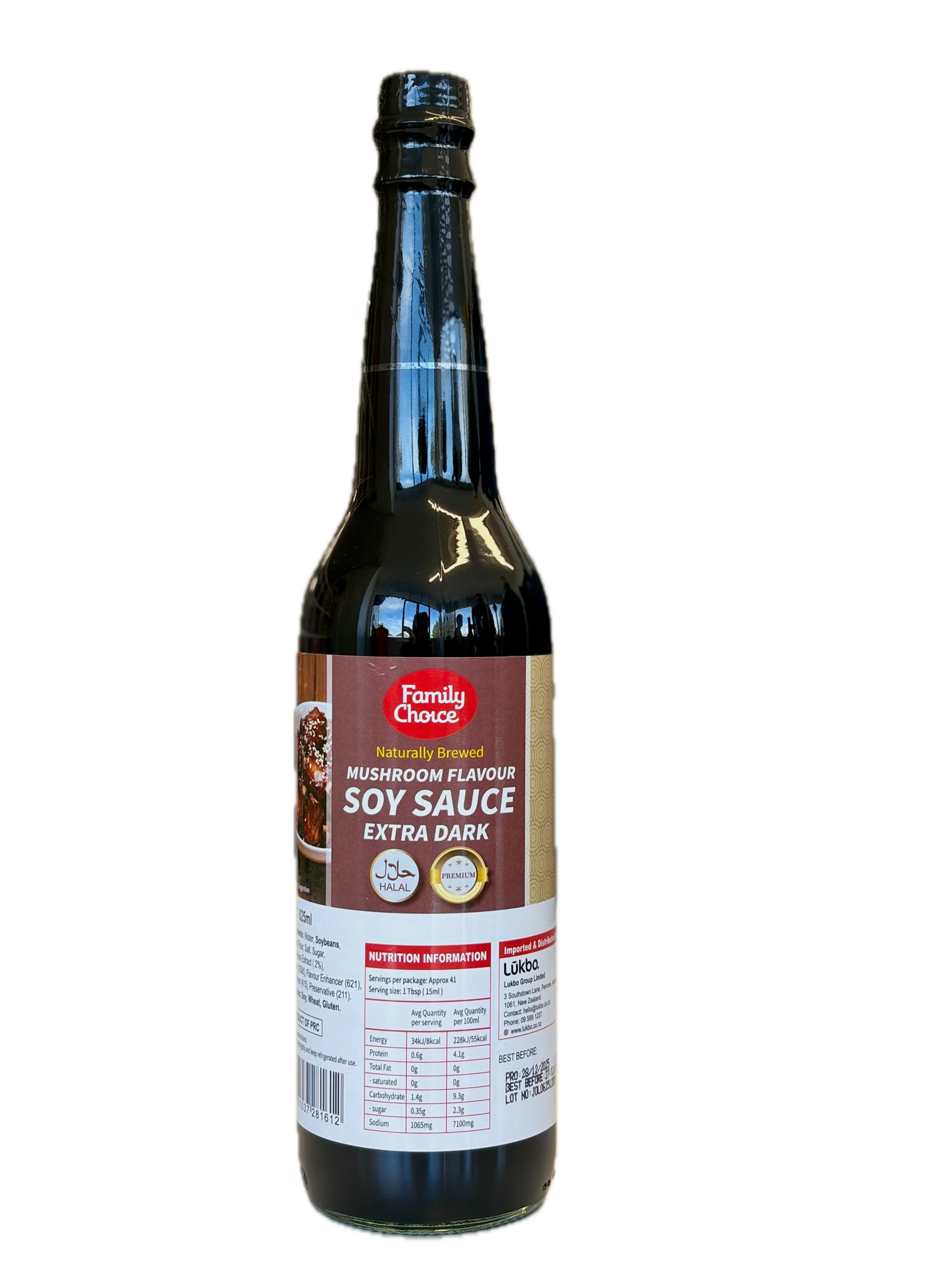 Family Choice Superior Dark Mushroom Soy Sauce (12 x 625ml)