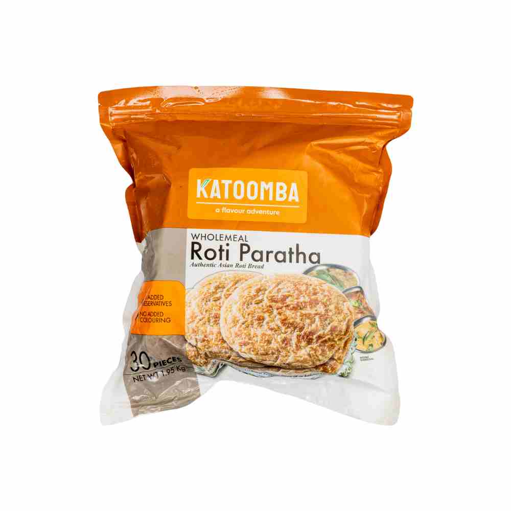 Katoomba Wholemeal Roti Paratha (65g X 30pc X 4)