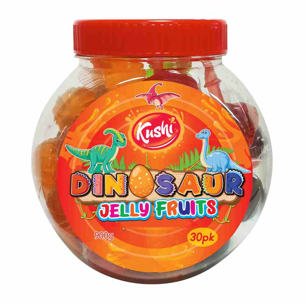 Kushi Fruit Jelly - Dinosaur shape (6 x 900g)