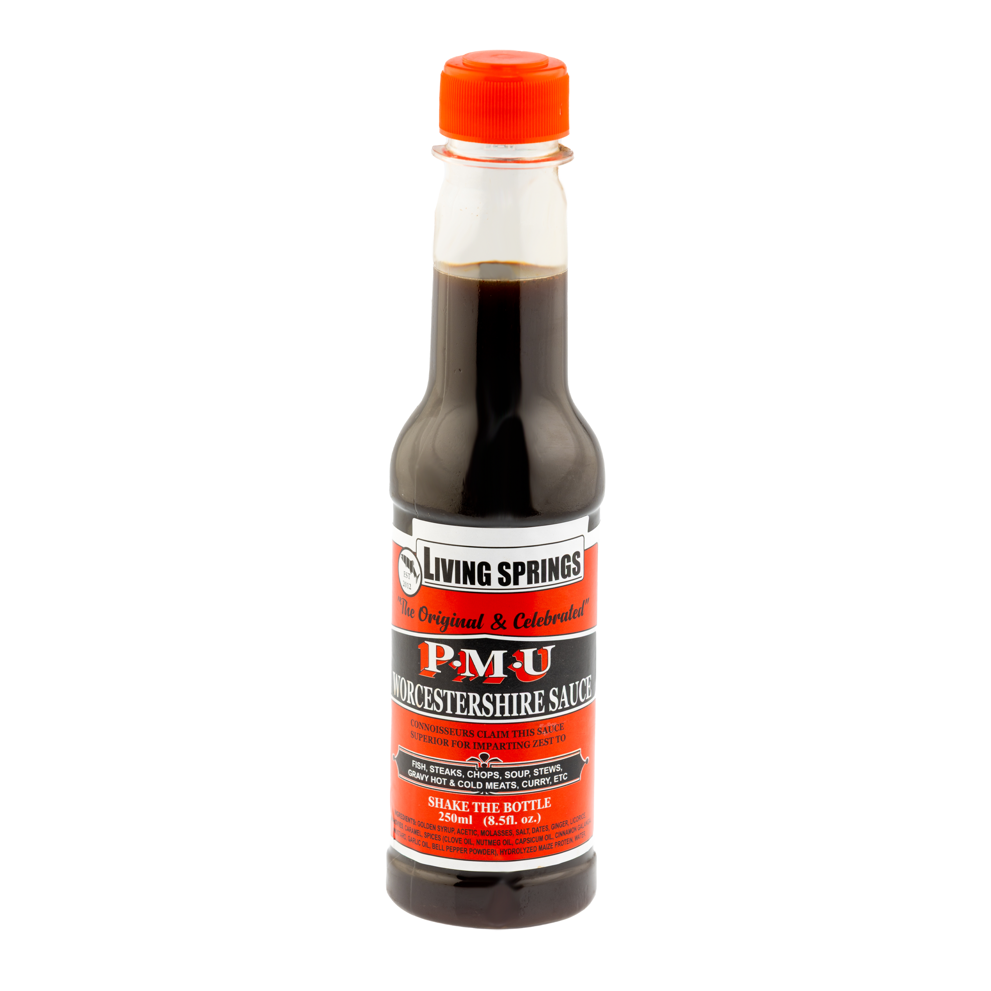 Living Springs Pick-Me-Up Worcestershire Sauce (500ml x 12 bottles)