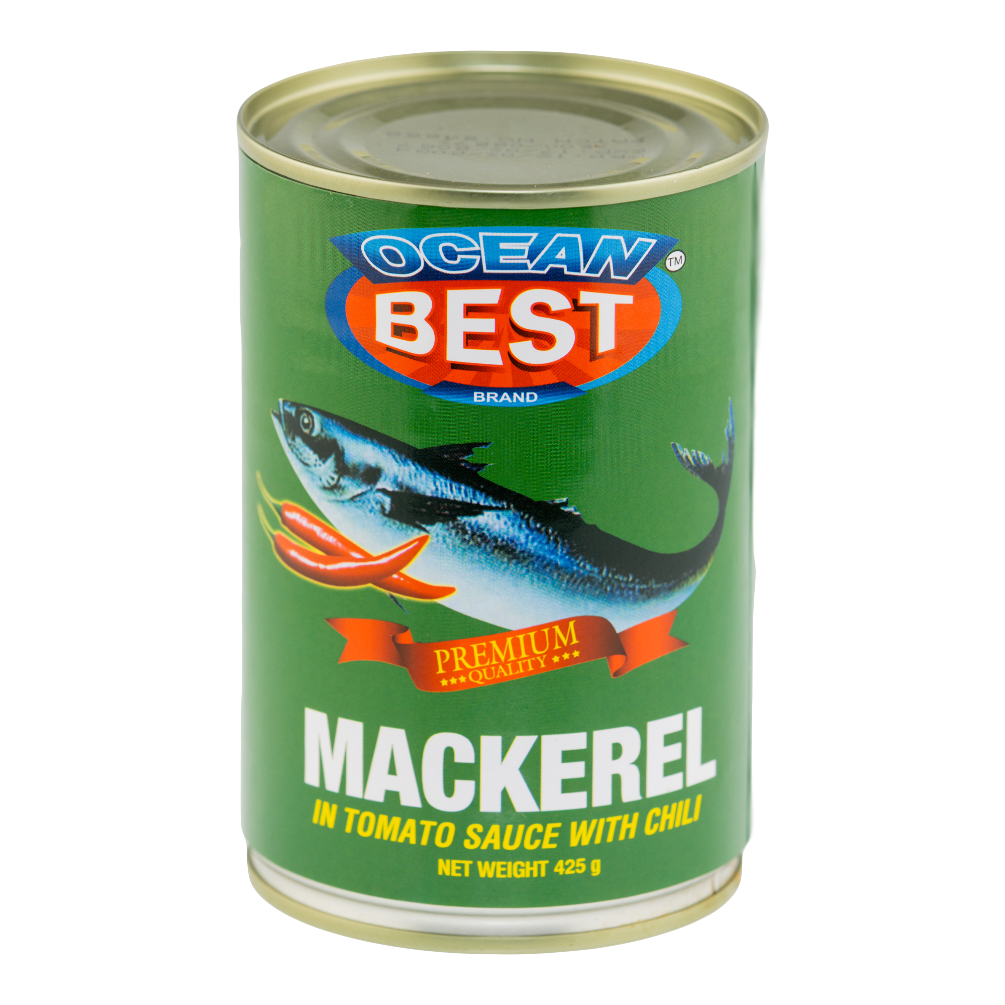 Ocean Best Mackerel in Tomato Sauce with Chilli (24 x 425g)