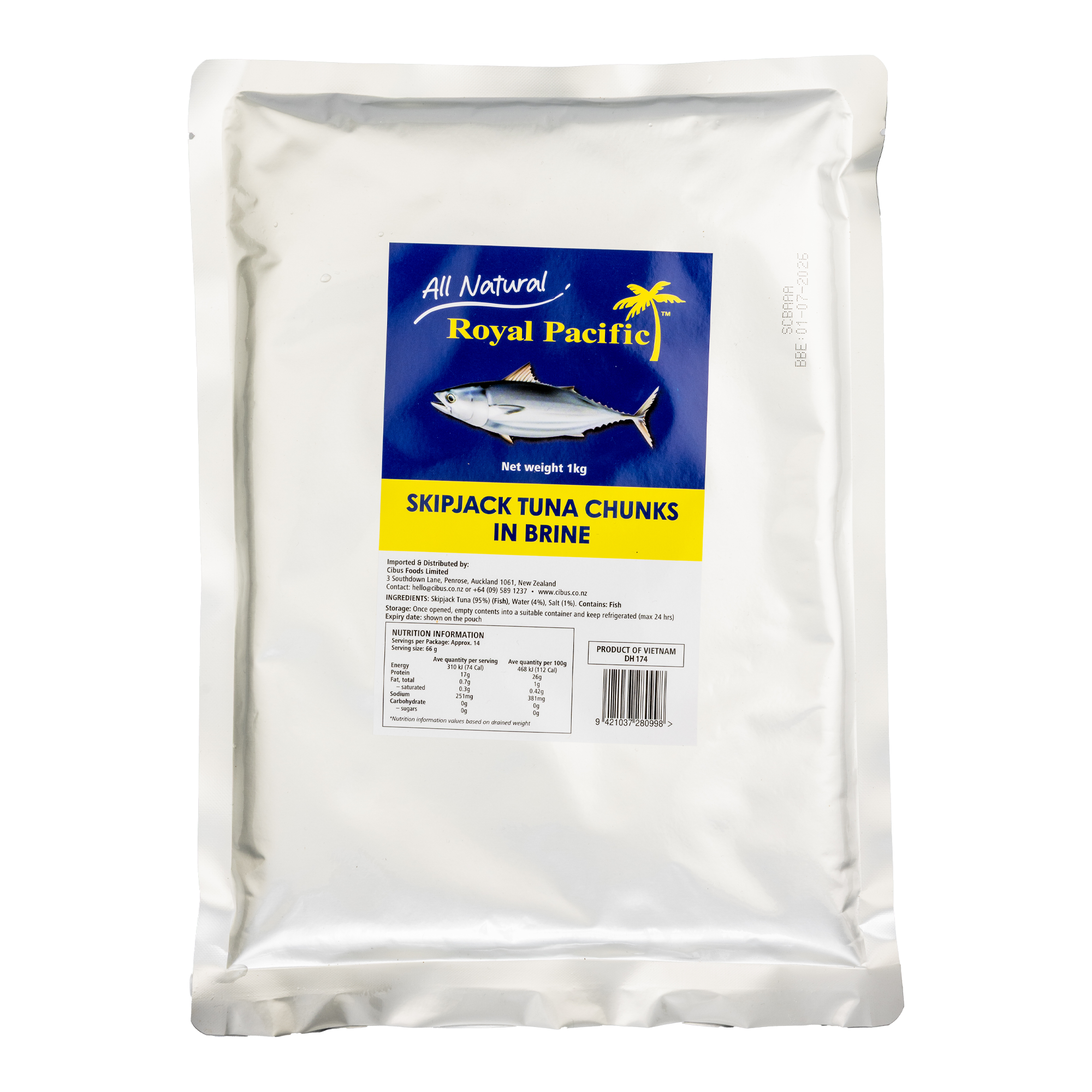 Royal Pacific Skipjack Tuna Chunk & Flake Mixed (6 x 1kg)