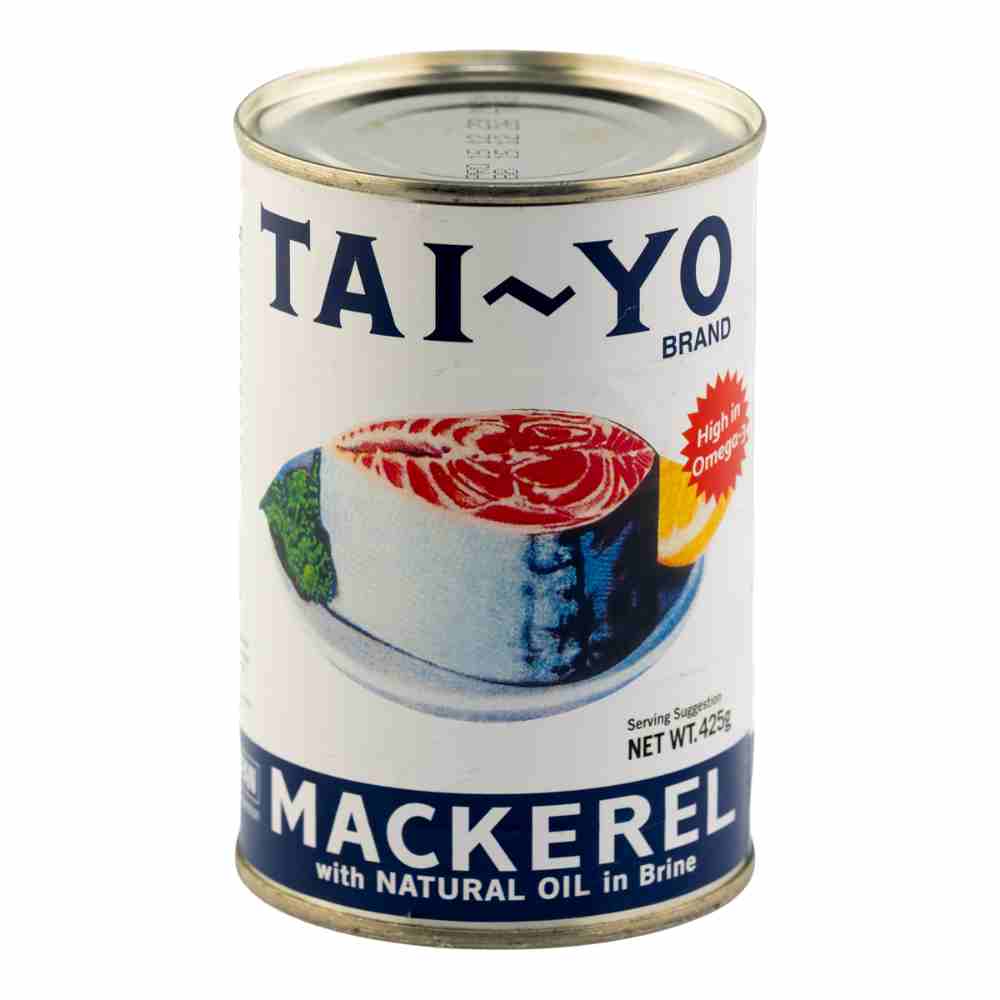 Tai-yo Mackerel with Natural Oil in Brine (24 x 425g)