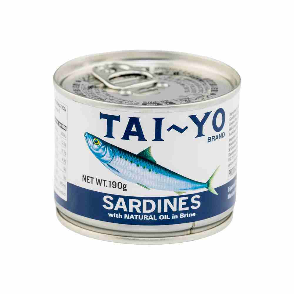 Tai-yo Sardines with Natural Oil in Brine (24 x 190g)
