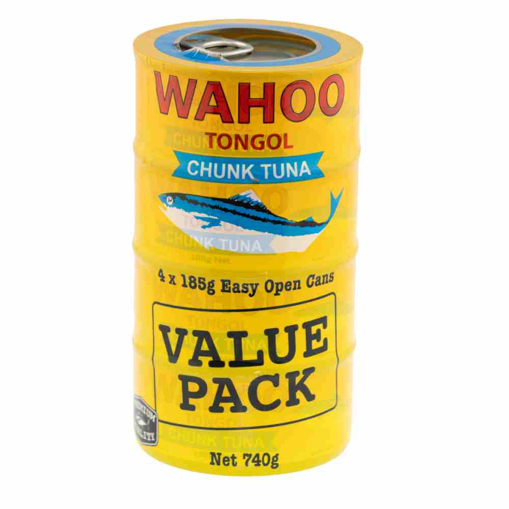 Wahoo Tuna Chunk 185g 4-pack (4 x 185g x 12)